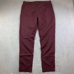 Lululemon Mens Pants 34 Purple Chino ABC Classic Tapered Nylon Cotton 34x33